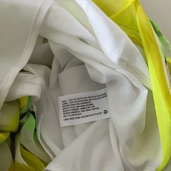 Vibrant Yellow and Green Striped Dress - Picture 4 of 6